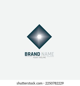 Vector de diseño de logotipo piramidal de vista superior