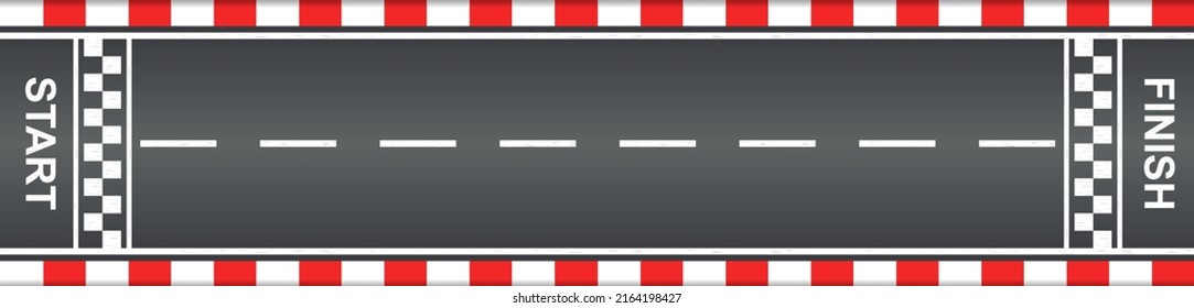 Top View Race Car Track Start Stock Vector (Royalty Free) 2164198427 ...