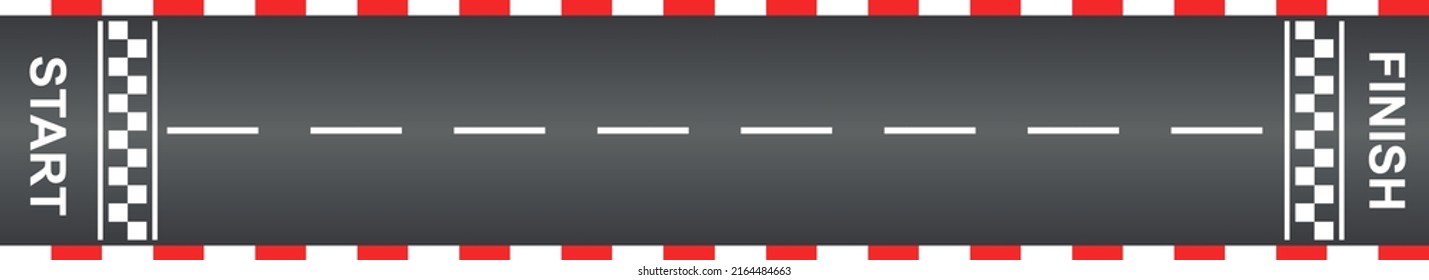 Top View Race Car Track Start Stock Vector (Royalty Free) 2164484663 ...