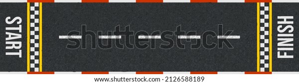 Top View Race Car Track Start Stock Vector (Royalty Free) 2126588189 ...