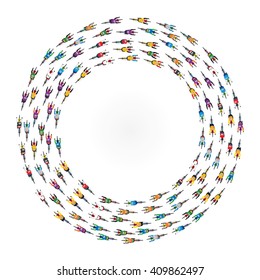 Top view of racing bicycle. Vector illustration
