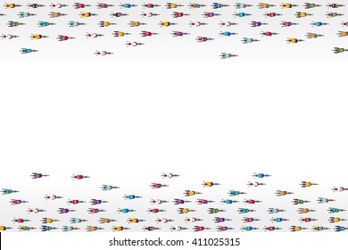 Top view of racing bicycle. Vector illustration