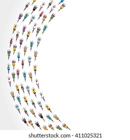 Top view of racing bicycle. Vector illustration