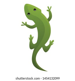 Top view reptile icon. Cartoon of top view reptile vector icon for web design isolated on white background