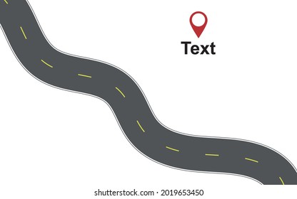 Top View Road Vector Drawing Freeway Stock Vector Royalty Free Top View Road Vector Drawing 260nw 2019653450