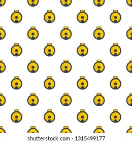 Top view robot vacuum cleaner pattern seamless vector repeat for any web design