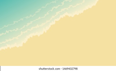 Top view sea beach background.