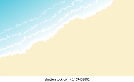 Top view sea beach background.