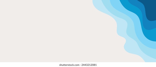 Top view of the sea beach. Summer travel background. Travel vacation concept. Vector illustration, flat style.	
