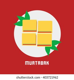Top view of Singapore Malaysia culinary. Traditional delicacy design template vector illustration.