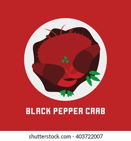 Top view of Singapore Malaysia culinary. Traditional delicacy design template vector illustration.