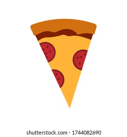 Top View Slice Pizza Vector Illustration Stock Vector (Royalty Free ...