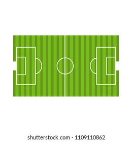 Top view of a soccer field