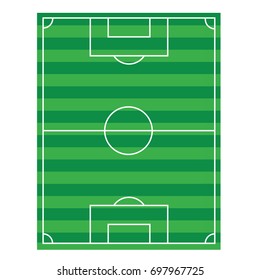 top view of soccer field  vector 
