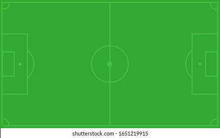 Vista superior del campo de fútbol,Ilustración vectorial