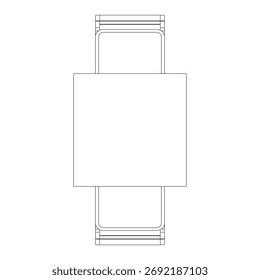 Top view of square dining set with two chairs, illustrating efficient spatial arrangement and practical layout ideal for limited dining areas while maintaining comfort and aesthetic appeal.