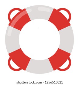 Top view of Swim Tube on water, For Summer Icon, Background Design. Vector illustration