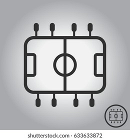Top View of Table Football