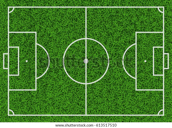 Top View Textured Green Grass Soccer Stock Vector (Royalty Free ...