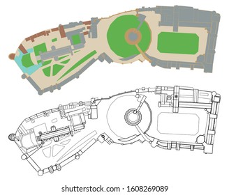 Top view of Windsor Royal Residence