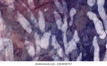 Top view winter hand painted wax batik Mother's day tie-dye pattern background