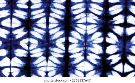 Top view winter hand painted watercolor Mother's day blue tie-dye pattern background