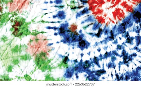 Top view winter hand painted watercolor valentine's day tie-dye pattern background
