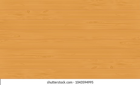 Top view of wooden surface background. Flat design style vector of wooden plates.