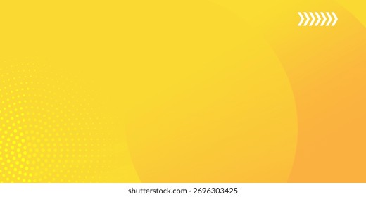 Composición superior de Formas de gradiente amarillo. para diseño de presentación. Vector