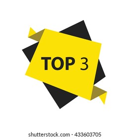 top3 Text in Label  black, yellow