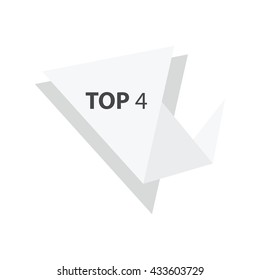 top4 Text in Label White color