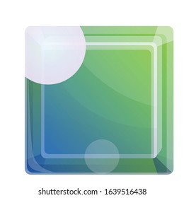 Topaz gem icon. Cartoon of topaz gem vector icon for web design isolated on white background