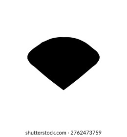Topaz silhouette icon vector illustration.




