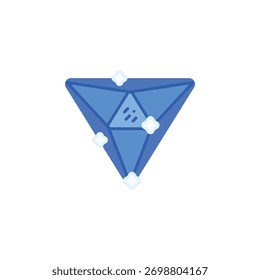 Topacio con icono de Vector brillante. Estilo plano del icono de la joyería. uso perfecto para el logotipo, la presentación, el Sitio web, y más. estilo moderno del color del diseño del icono