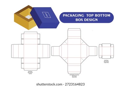 Una caja de arriba hacia abajo o caja de tapa y base es un contenedor de dos piezas con una tapa separada y extraíble que se ajusta sobre una base robusta, ofreciendo una solución de embalaje elegante, protectora y personalizable