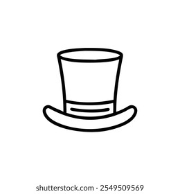 top-hat icon vector illustration style