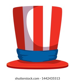 tophat with united states of america flag