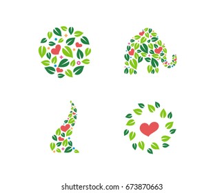 Topiary Icons Set