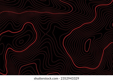 Topographic abstract black background