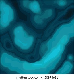 Topographic abstract map.Stylized underwater landscape. Emerald background, vector illustration