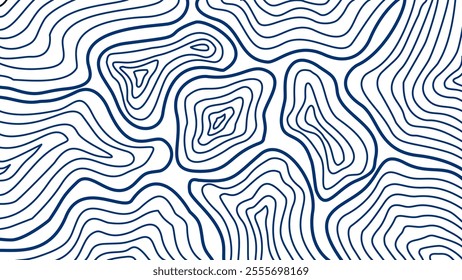 Topographic contour background.  Abstract minimal topographic relief map background. Modern topography line map concept. Abstract design with seamless pattern with line topographic map.