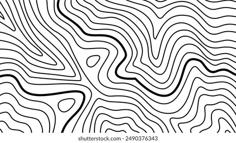 Fondo de contorno topográfico. Fondo de onda Abstractas. Fondo de pantalla de contorno topográfico. Fondo de mapa topográfico. Fondo de línea ondulada abstracta.