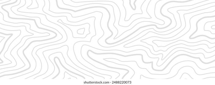Topographischer Konturhintergrund. Konturlinien im Hintergrund. Hintergrund einer topographischen Karte. Abstrakter wellenförmiger Hintergrund. Konturkartenhintergrund.