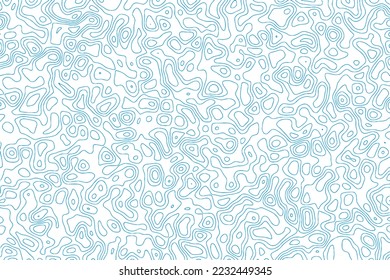 Topographic Contour Line Pattern abstract background. Vector illustration