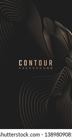 Topographic Contour Lines Background Vector