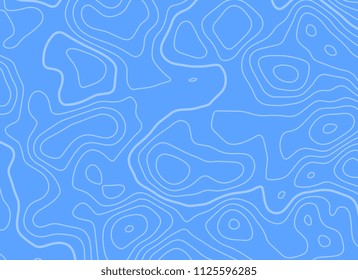 topographic contour lines in blue background