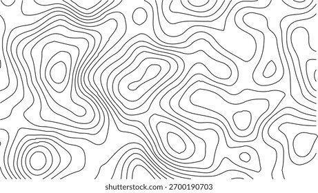 Topographic Contour Map Background. Abstract Vector Wave Grid With Mountain Relief. This Title Retains The Essential Keywords (Topographic, Vector, Contour, Map, Wave, Mountain) Abstract topographic.