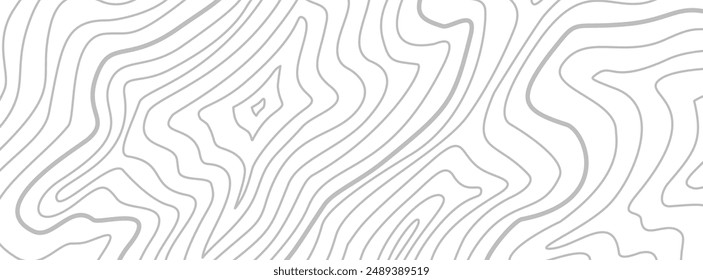 Topographic contour map background. Contour background. Topographic map pattern background. Abstract wavy lines background.