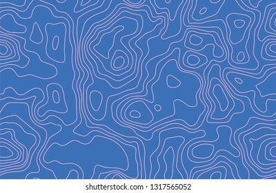Topographic contour map background, vector illustration
