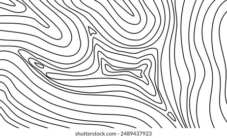 Topographic contour map grid background